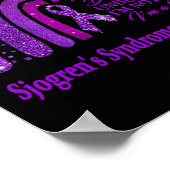 I衣服パープルFor Sjogren's Syndrome認識度戦争 ポスター (角)