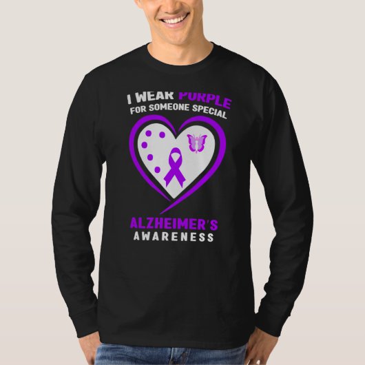 I衣服パープルfor Someone Special Alzheimeru2019s Tシャツ (正面)