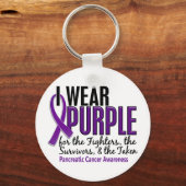 I衣服パープルFST 10膵臓がん キーホルダー (正面)