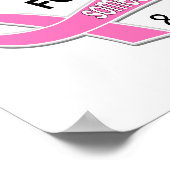 I衣服ピンクは特別な42乳がん ポスター (角)