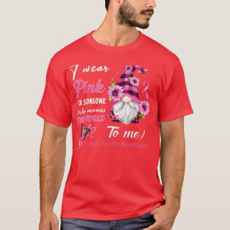 I衣服ピンク乳がん認識度格言リボン Tシャツ