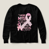 I衣服ピンク感動的のがん生存者 (デザイン背面)