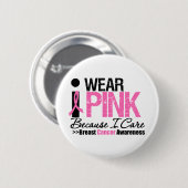 I衣服ピンク気に 缶バッジ (正面&裏面)