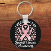 I衣服ピンク(乳がん認識度用) _5 キーホルダー (正面)