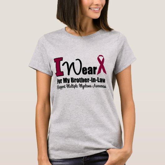 I衣服ブルゴーニュ義兄リボン Tシャツ (正面)