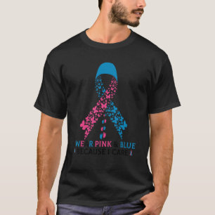 I衣服ブルーとピンク妊娠エンジェル乳児損失A Tシャツ