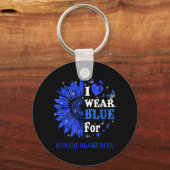 I衣服ブルートゥインクルハートヒマワリアアワレネ キーホルダー (正面)