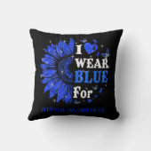 I衣服ブルートゥインクルハートヒマワリアアワレネ クッション (裏面)