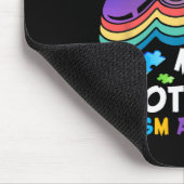 I衣服ブルー私の兄の自閉症意識ボーイズV マウスパッド (コーナー)