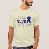 I衣服ブルーfor My Friend (ブルー認識度リボン) Tシャツ (正面)