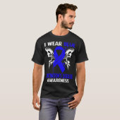 I衣服ブルーHUNTINGTON病認識度 Tシャツ (正面フル)