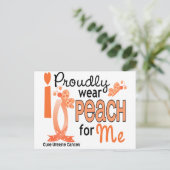 I衣服モモ27子宮がん ポストカード (スタンド正面)