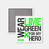 I衣服ライムグリーンfor My Hero – リンパ腫 マグネット (正面/裏面)