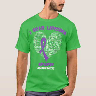 I衣服ラベンダーてんかん認識度信仰希望 Tシャツ