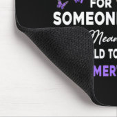 I衣服リボンパープルエレファントキュートアルツハイマーAWA マウスパッド (コーナー)