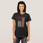 I衣服レッドの戦士の病気のハート Tシャツ (正面フル)