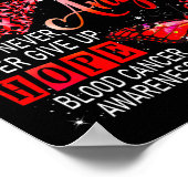 I衣服レッドは戦闘機の血液がんの認識をサポート ポスター (角)