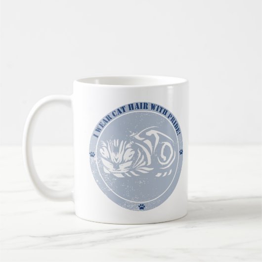 I衣服猫毛プライド コーヒーマグカップ (左)