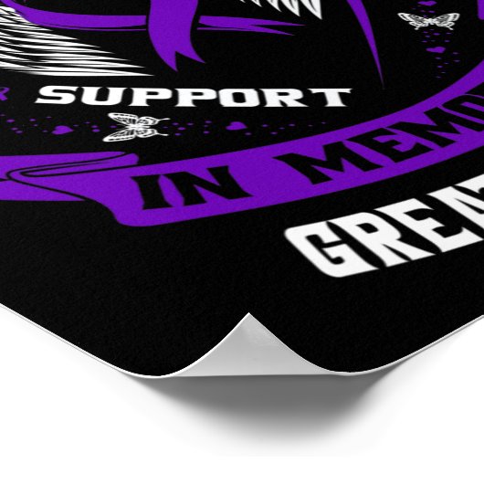 I衣服紫おばあちゃんのてんかん素晴らしの記憶 ポスター (角)