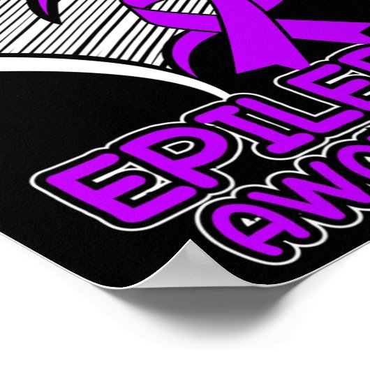 I衣服紫てんかん発作てんかんAw ポスター (角)