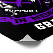 I衣服紫の孫てんかん認識の記憶 ポスター (角)