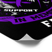 I衣服紫の父のパパ膵臓C ポスター (角)