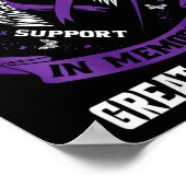 I衣服紫グランドパ素晴らしクレアティ ポスター (角)