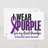 I衣服紫素晴らしのじいちゃん10膵がん ポストカード (正面/裏面)