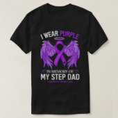 I衣服紫色のステップパパアルツハイマーアワールの記憶 Tシャツ (デザイン正面)