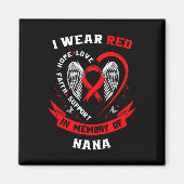 I衣服赤ナナハート病の追悼アウェレン マグネット (正面)