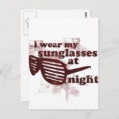 I衣服Miサングラス ポストカード (正面/裏面)