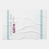 I調理師フードユーモア青縁ど茶キッチンタオル キッチンタオル (横)