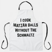 I調理師マッツァボールなしシュマルツ – ベジエ エプロン (正面)