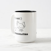 I責任得アンジェリおもしろいカ引用文ルグラ ツートーンマグカップ (正面左)