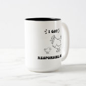 I責任得アンジェリおもしろいカ引用文ルグラ ツートーンマグカップ (正面右)