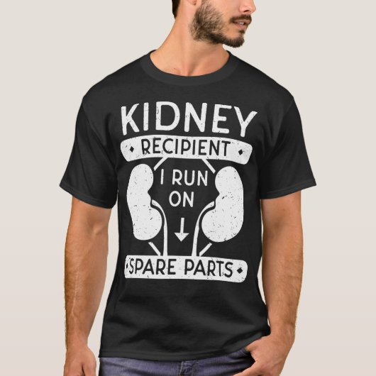I走 On Spare Parts Kidney Recipient Olgan Transp Tシャツ (正面)