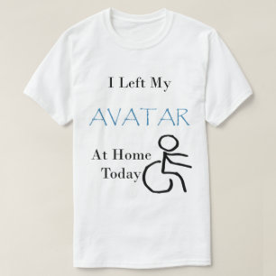 I車椅子を持つ私の具象を今日家庭で残しました Tシャツ