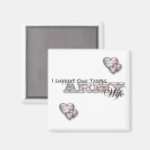 I軍隊を支援/陸軍の妻 – 磁石 (正面/裏面)