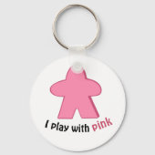 I遊はPink Meeples Keychain キーホルダー (正面)