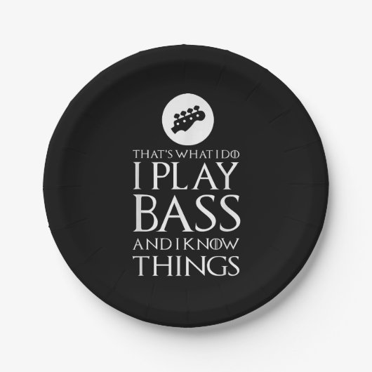 I遊 Bassベースおもしろいギター ペーパープレート (正面)