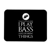I遊 Bassベースおもしろいギター マグネット (横)