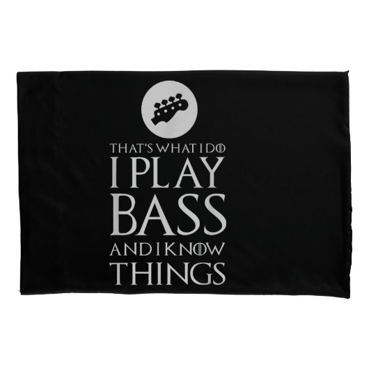 I遊 Bassベースおもしろいギター 枕カバー (正面)