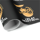 I重遊金おもしろい属トゥバプンダークBG ラッピングペーパー (ロールコーナー)