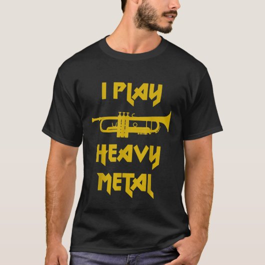 I重遊金シおもしろいャツ真鍮バンド Tシャツ (正面)