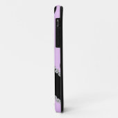 I電ガーリー話5カバーパープル水玉模様デザイン Case-Mate iPhoneケース (裏面/左)