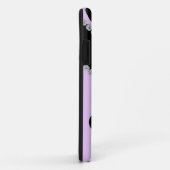 I電ガーリー話5カバーパープル水玉模様デザイン Case-Mate iPhoneケース (裏面/右)