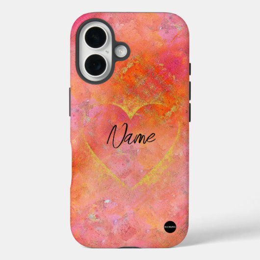 I電話ケースハート混色HAMbWG Case-Mate iPhoneケース (裏面)
