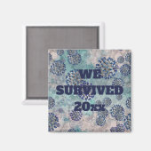 I青生き延びCovidウイルス磁石 マグネット (正面/裏面)