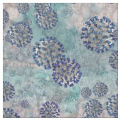 I青生き延びCovid Virus ファブリック (クローズアップ)