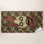 I頭脳のゾンビ ビーチタオル (正面)